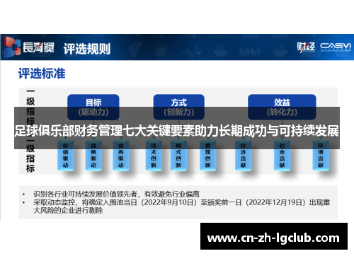 足球俱乐部财务管理七大关键要素助力长期成功与可持续发展